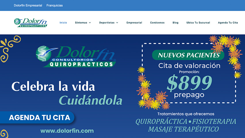 Diseño web para quiropracticos