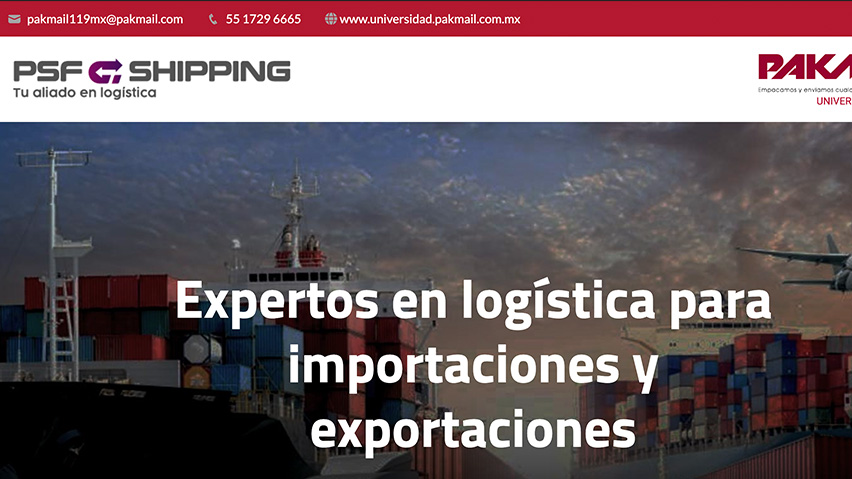 Diseño web para empresas de paqueteria